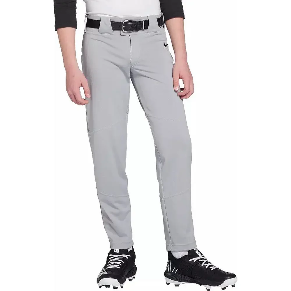 NIKE Vapor Select Long Baseball Pants Wolf Grey Black Youth Boys XL BNWT